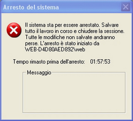 Spegnere automaticamente il computer