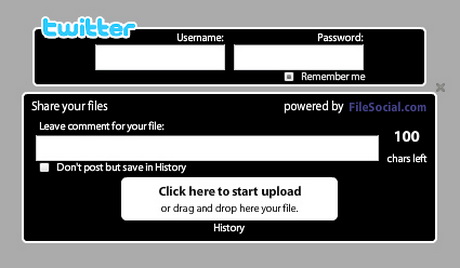 Condividere File Twitter TwittMyFile