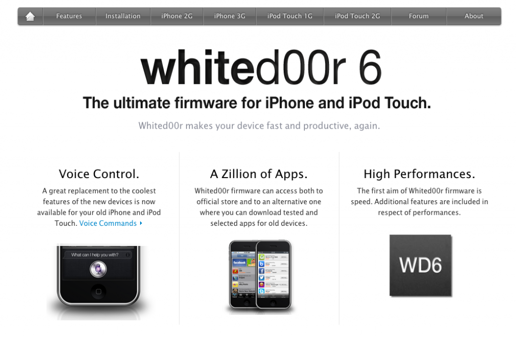 Con Whited00r abbiamo iOS6 Su iPhone 3G E 2G