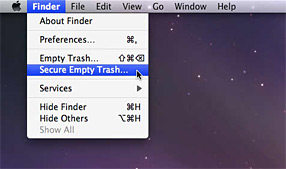 Mac OS X come svuotare definitivamente il Cestino