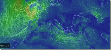 Circolazione del Vento in Tempo Reale su Mappa Earth Wind Map