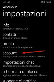 Come nascondere l’ultimo accesso su WhatsApp per Windows Phone