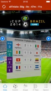 iCup 2014 l’app dei Mondiali Brasile per restare aggiornati da iPhone, iPad e Mac
