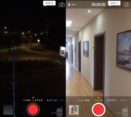iOS7vsiOS8 nuova fotocamera