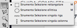 Selezionare con gli strumenti Selezione