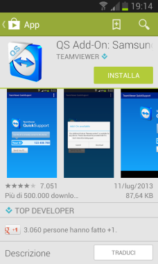 TeamViewer QS Add-on Samsung