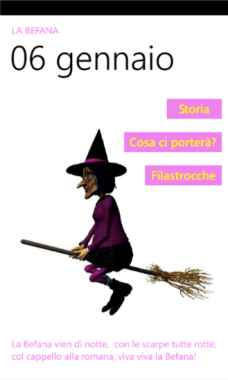 frasi favole sfondi befana per cellulare
