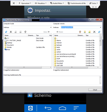 samsung trasferire file da remoto