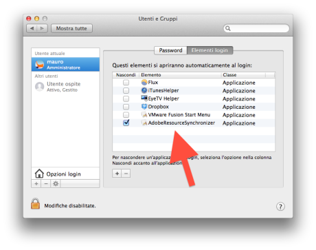 velocizzare Mac con OS X 10.10 Yosemite ridurre processi