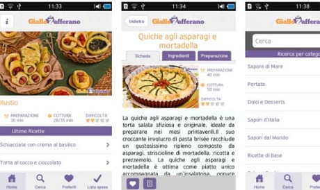 app ricette android Giallo Zafferano
