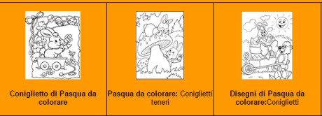 conigli uova di pasqua da colorare