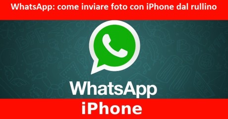 come inviare foto con iPhone dal rullino