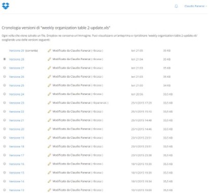 recpuerare vecchi file con Dropbox