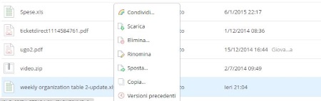 recuperare vecchio file con Dropbox