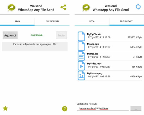 Come inviare con WhatsApp Android qualsiasi tipo di file