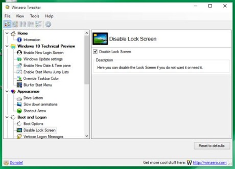 Eliminare la schermata iniziale di Windows 10