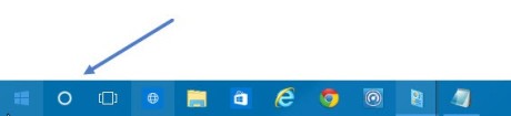 Usare Cortana con un click
