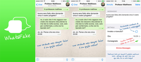 WhatsFake per creare finte conversazioni su WhatsApp
