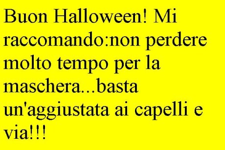 frasi Halloween per WhatsApp maschera