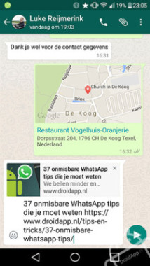 WhatsApp si aggiorna anteprima dei link e salvataggio dei messaggi preferiti