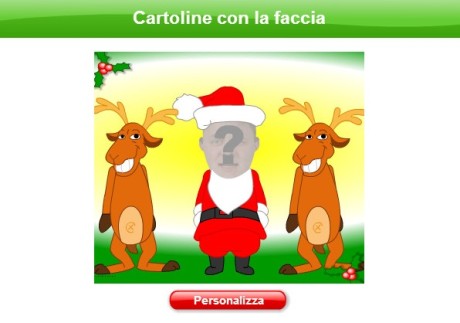 fotomontaggio animato Babbo Natale per WhatsApp