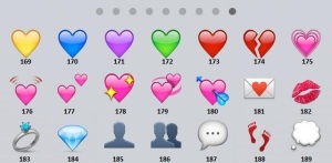 emoticons cuori WhatsApp