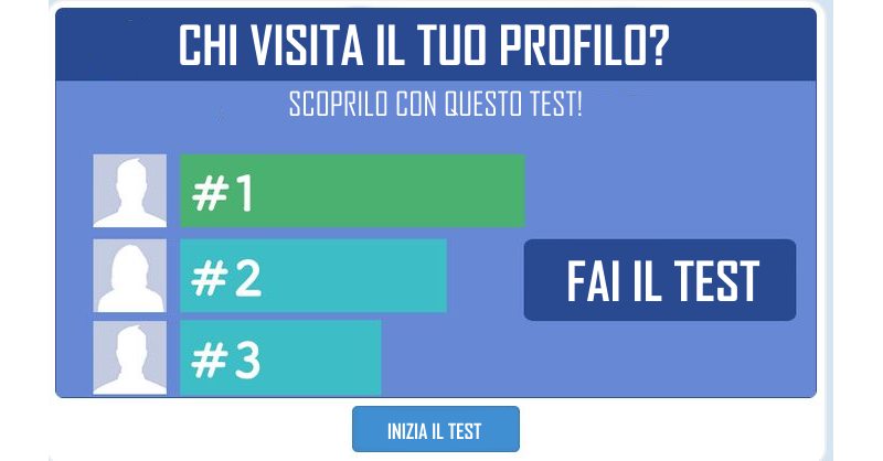 sapere chi visita il tuo profilo - BUFALA