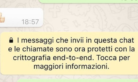 Rivoluzione WhatsApp, chat e telefonate criptate