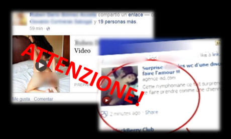 TAG video porno virus Facebook