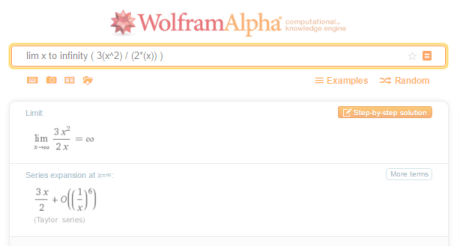 Come risolvere i limiti di una funzione con Wolfram Alpha