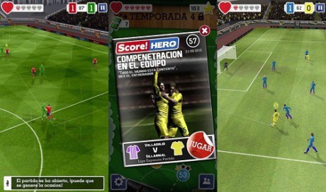 Score! Hero per Android gioco calcio