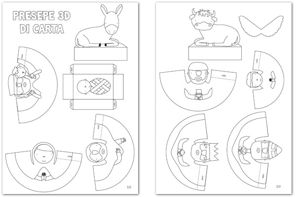 Presepe 3d Da Colorare Con I Bambini Segreti E Consigli Dal Web 2 0