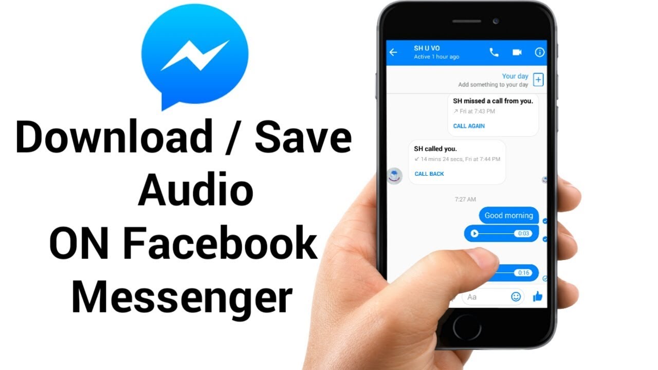 messaggi vocali da messenger